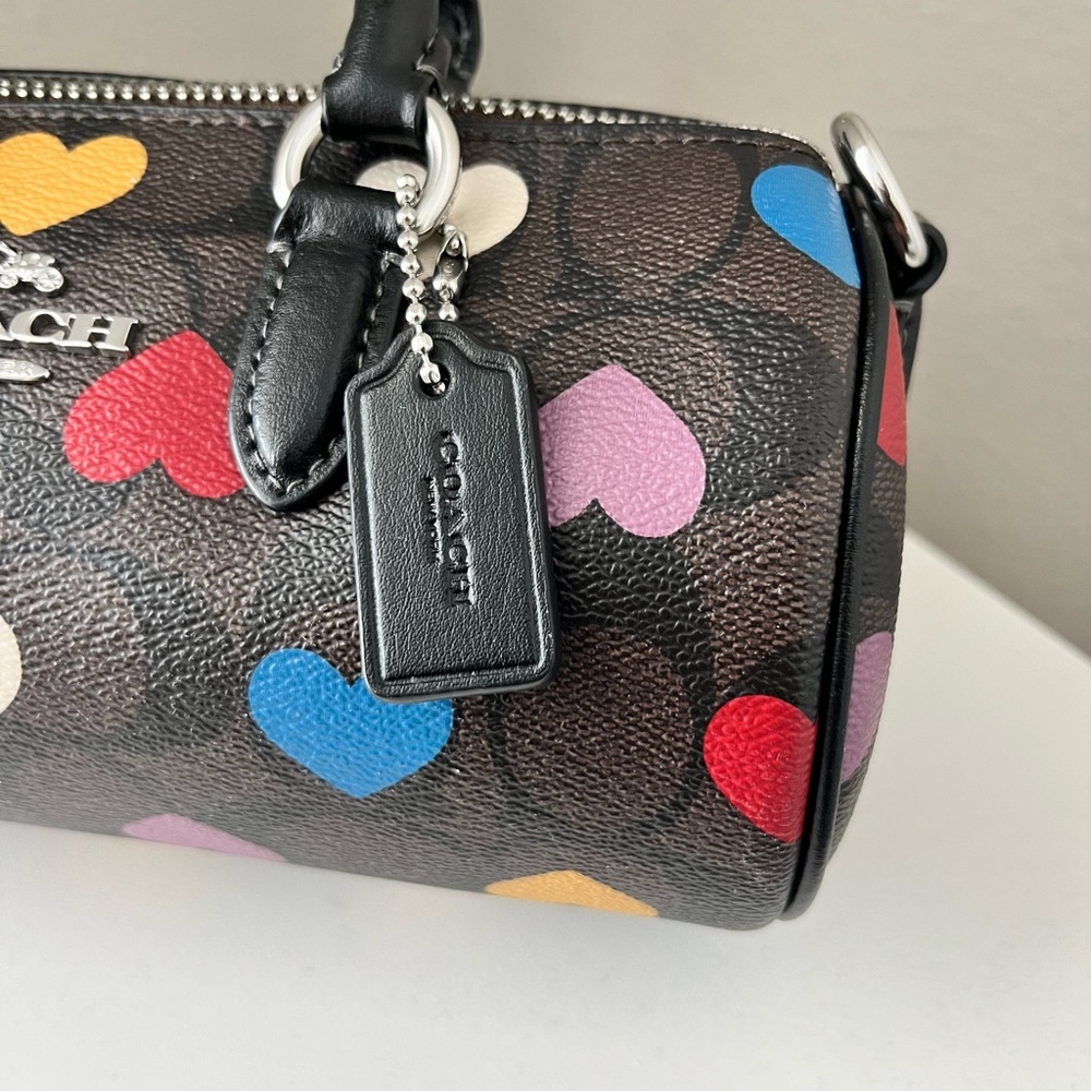 Coach Heart Print Lacey Bag in Brown and Multicolor - Picture 10 of 10